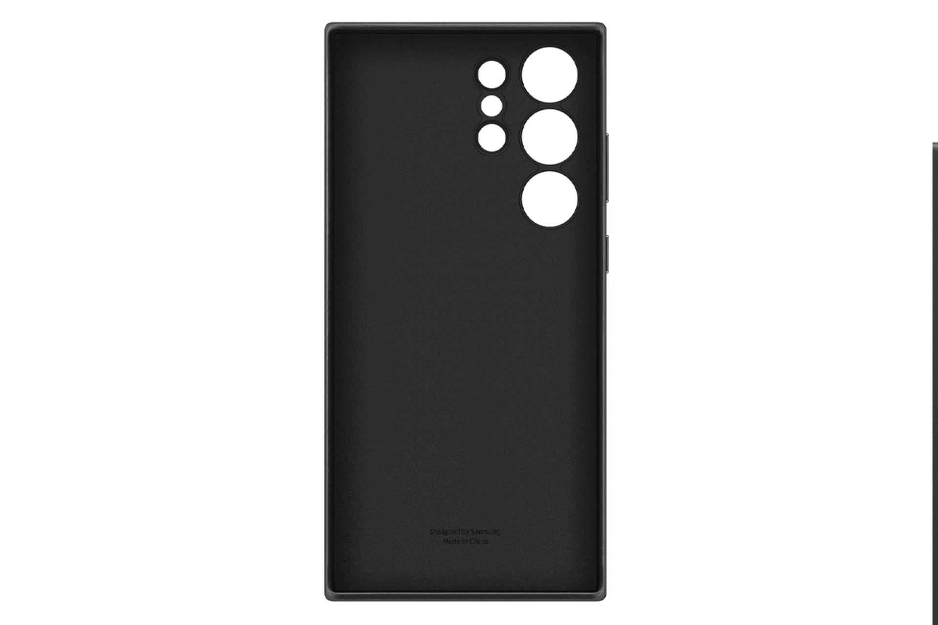 نمای داخل قاب گوشی سامسونگ مدل Leather Case مناسب سامسونگ Galaxy S23 Ultra
