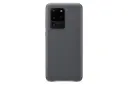 قاب گوشی سامسونگ Samsung Leather Cover For Samsung Galaxy S20 رنگ مشکی نمای پشت
