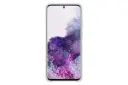 قاب گوشی سامسونگ Samsung Leather Cover For Samsung Galaxy S20 رنگ سفید نمای جلو روی گوشی