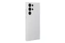 قاب گوشی سامسونگ Samsung Leather Cover For Samsung Galaxy S22 Ultra رنگ سفید نمای پشت و جانبی