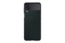 قاب گوشی سامسونگ Samsung Leather Cover For Samsung Galaxy Z Flip3 نمای پشت روی گوشی