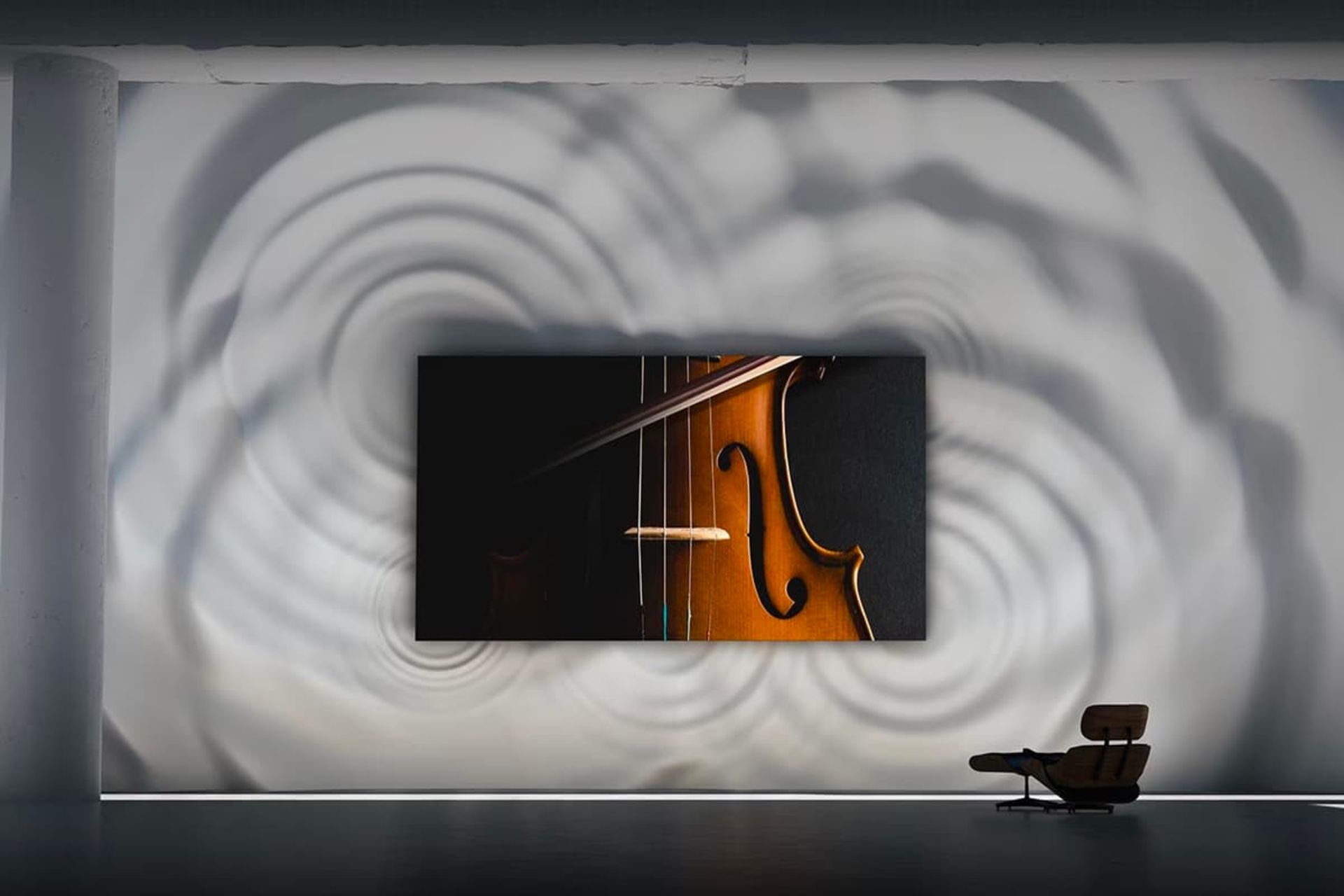 اولین تلویزیون میکرو LED سامسونگ روی دیوار