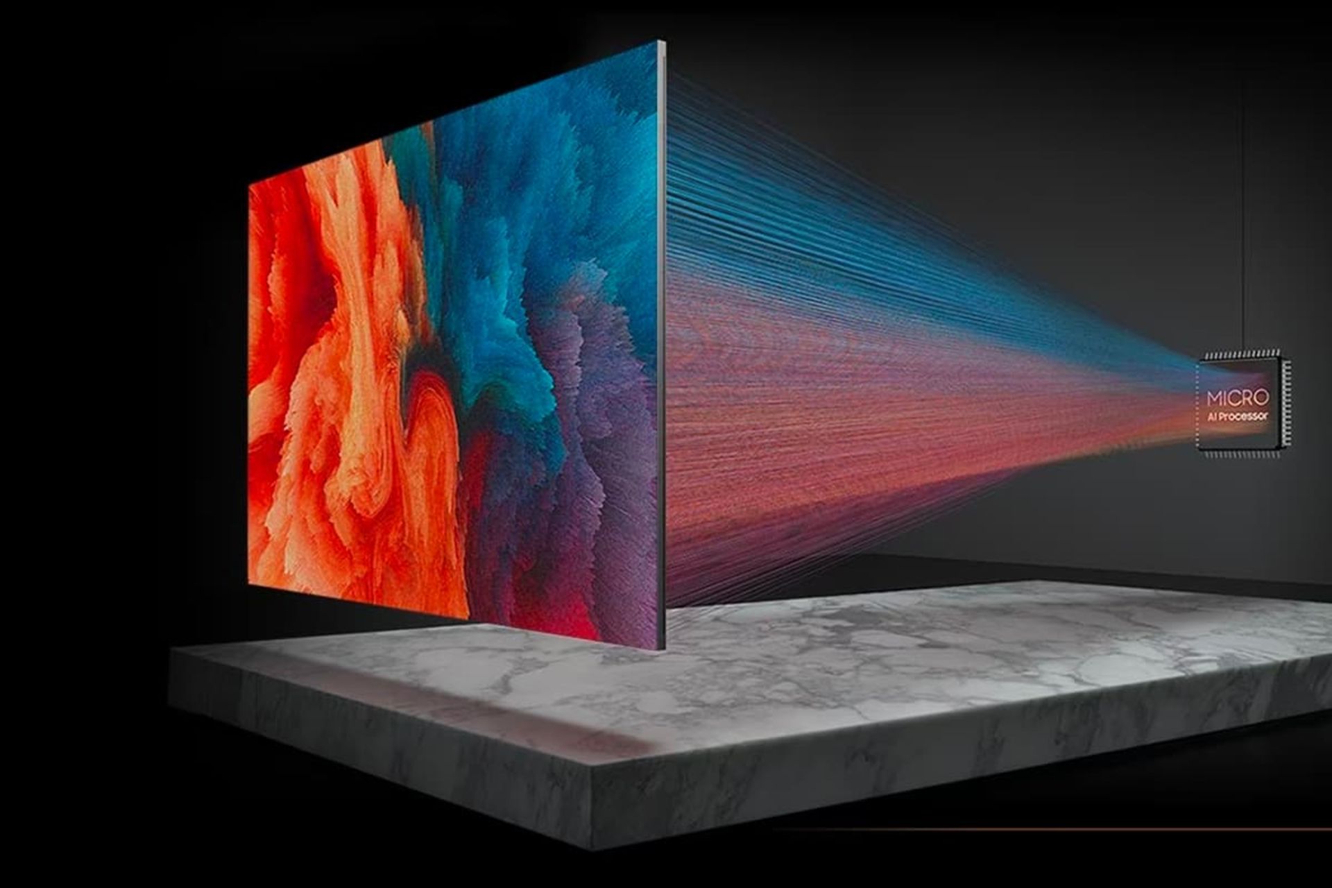 پردازنده هوش مصنوعی اولین تلویزیون میکرو LED سامسونگ