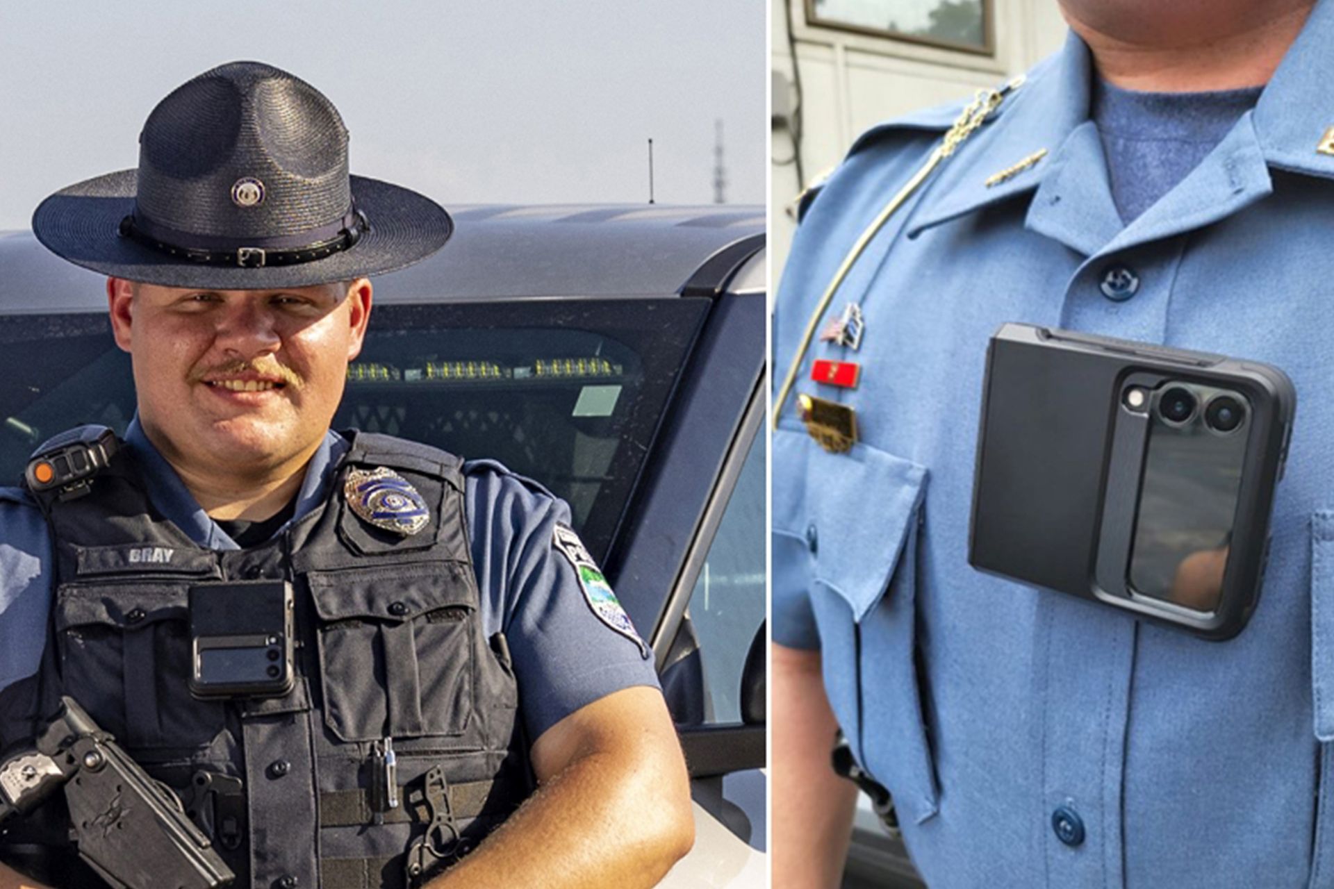 استفاده از گلکسی زد فلیپ به عنوان بادی کم پلیس آمریکا