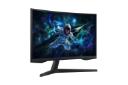 مانیتور سامسونگ Samsung Odyssey G5 G55C LS27CG552 نمای جلو و چپ