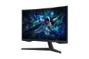 مانیتور سامسونگ Samsung Odyssey G5 G55C LS27CG552 نمای جلو و راست