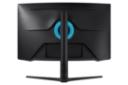 نمای پشت و ارتفاع مانیتور سامسونگ 32 اینچ مدل Odyssey G6 S32BG65