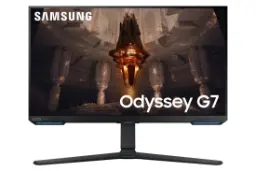 نمای جلو و اسپیکرهای مانیتور سامسونگ 28 اینچ مدل Odyssey G7 S28BG70