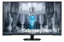 نمای جلو و رزولوشن مانیتور سامسونگ 43 اینچ مدل Odyssey Neo G7 S43CG70NC