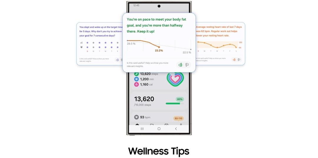 قابلیت Wellness Tips در One UI 6 Watch