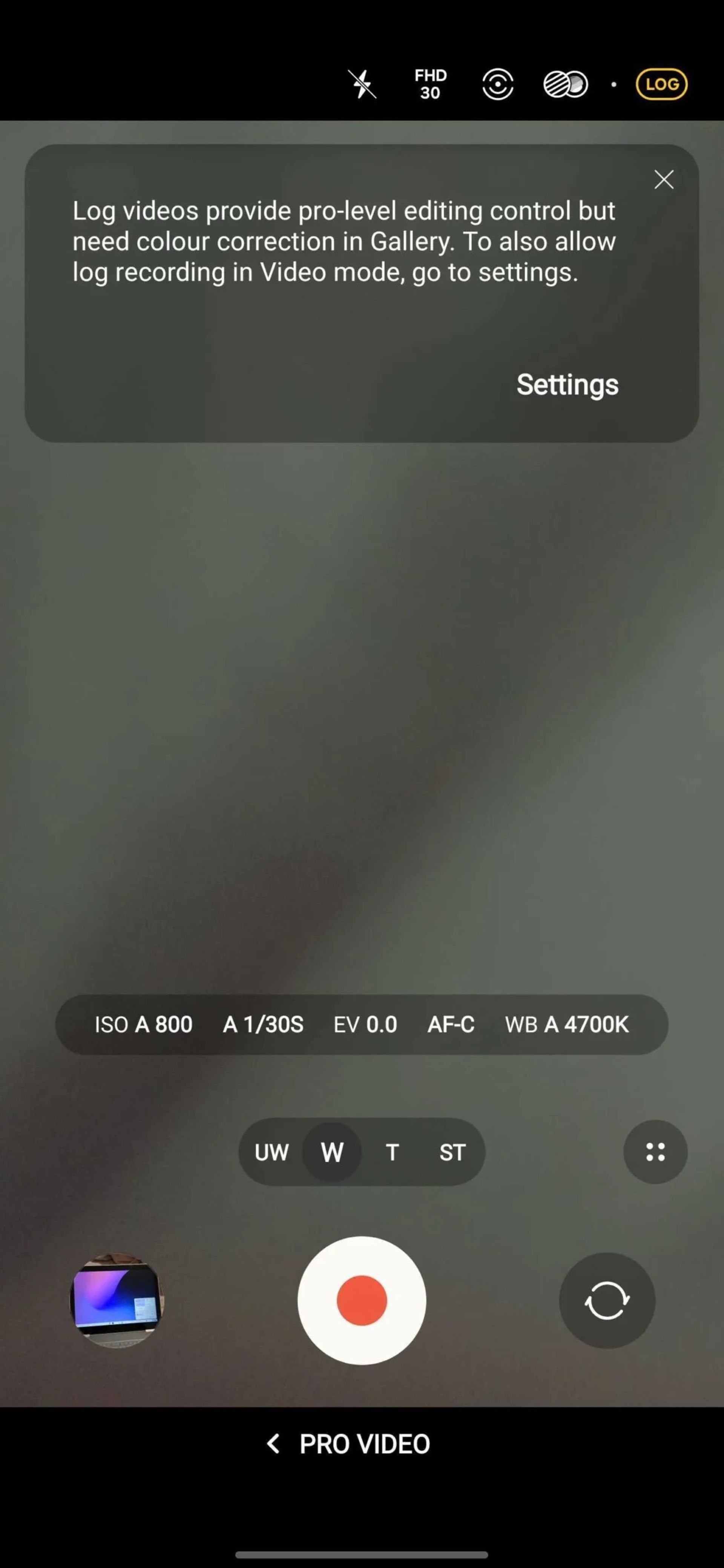 قابلیت Log Video در بتای چهارم One UI 7