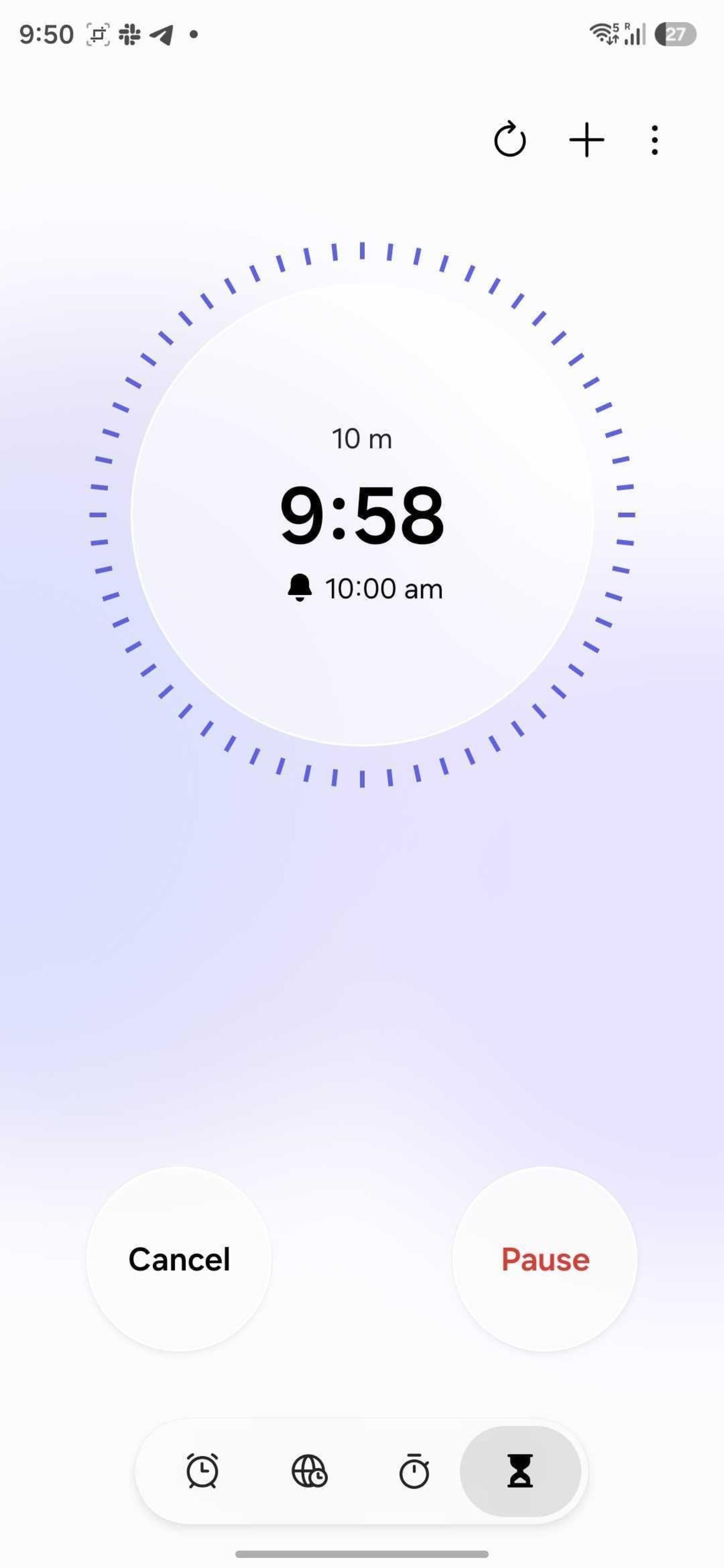 تایمر اپلیکیشن ساعت One UI 8.5