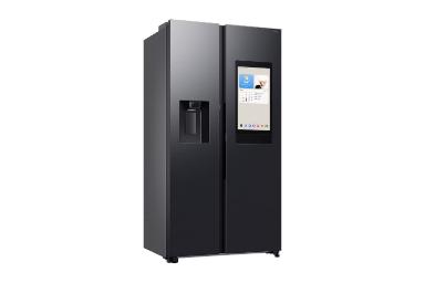 یخچال فریزر سامسونگ Samsung RS90F64A2FFA نمای جلو و چپ