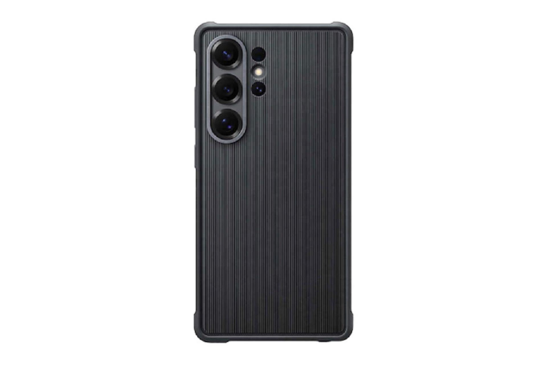 قاب گوشی سامسونگ Samsung Rugged Case For Samsung Galaxy S25 Ultra نمای پشت روی گوشی
