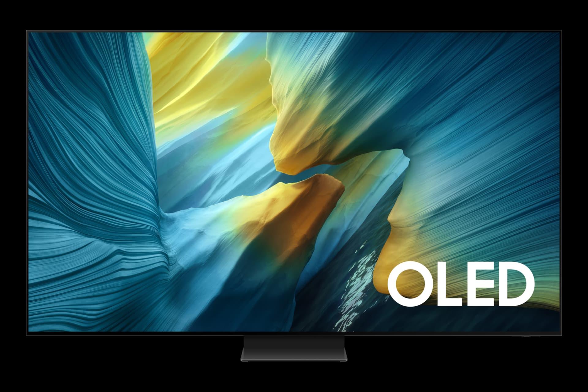 نمای جلو تلویزیون QD-OLED S95F سامسونگ