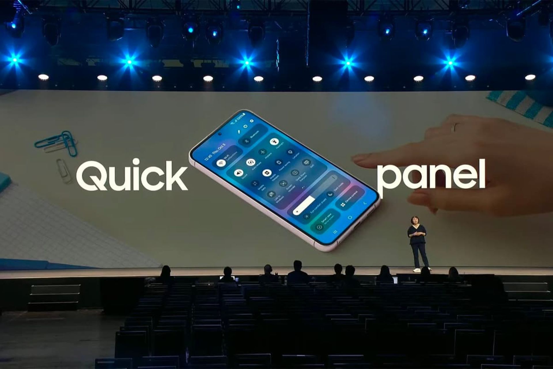 منوی جدید تنظیمات سریع One UI 6 سامسونگ در مراسم SDC23