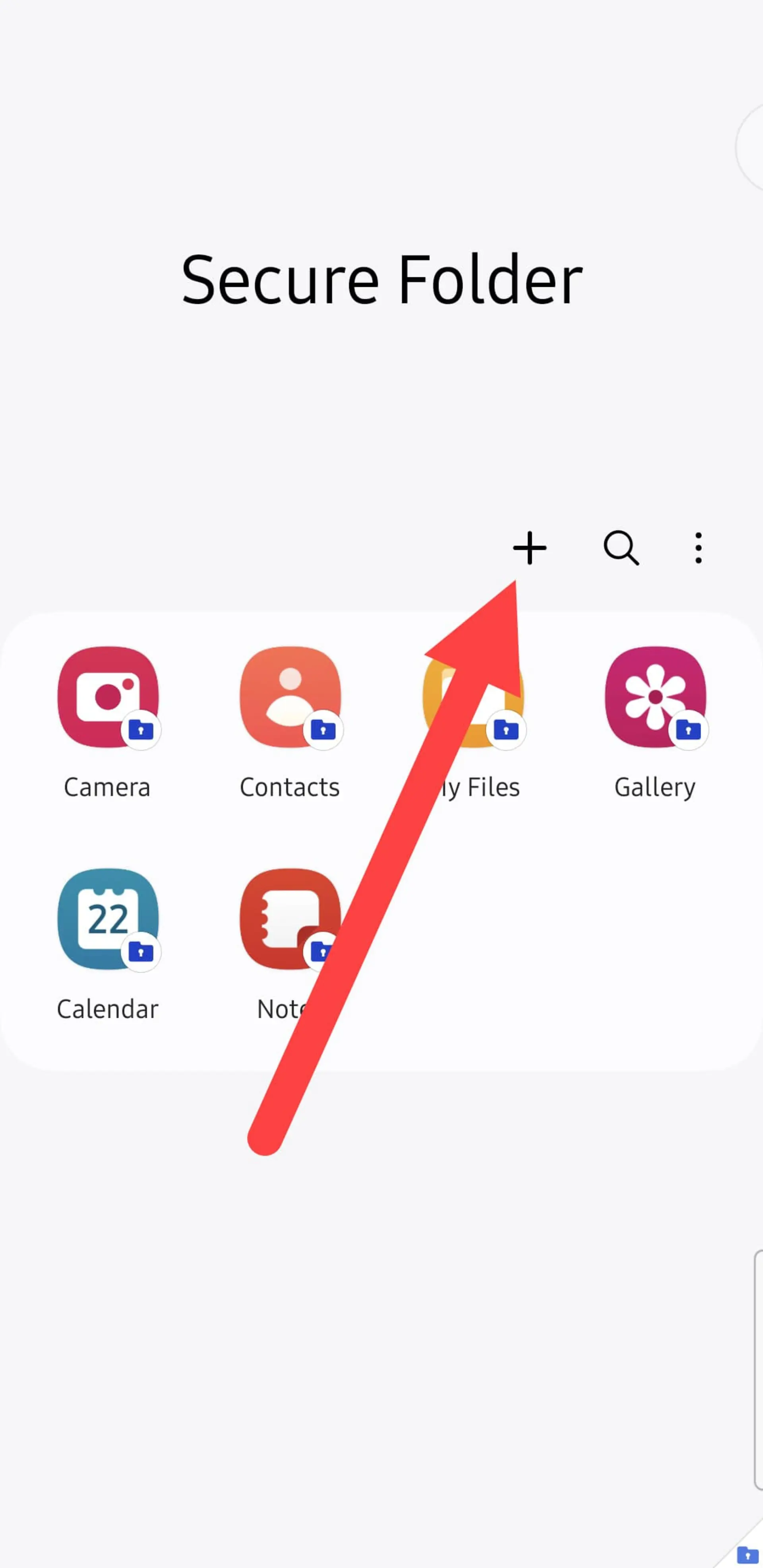 تنظیمات Secure Folder در گوشی سامسونگ