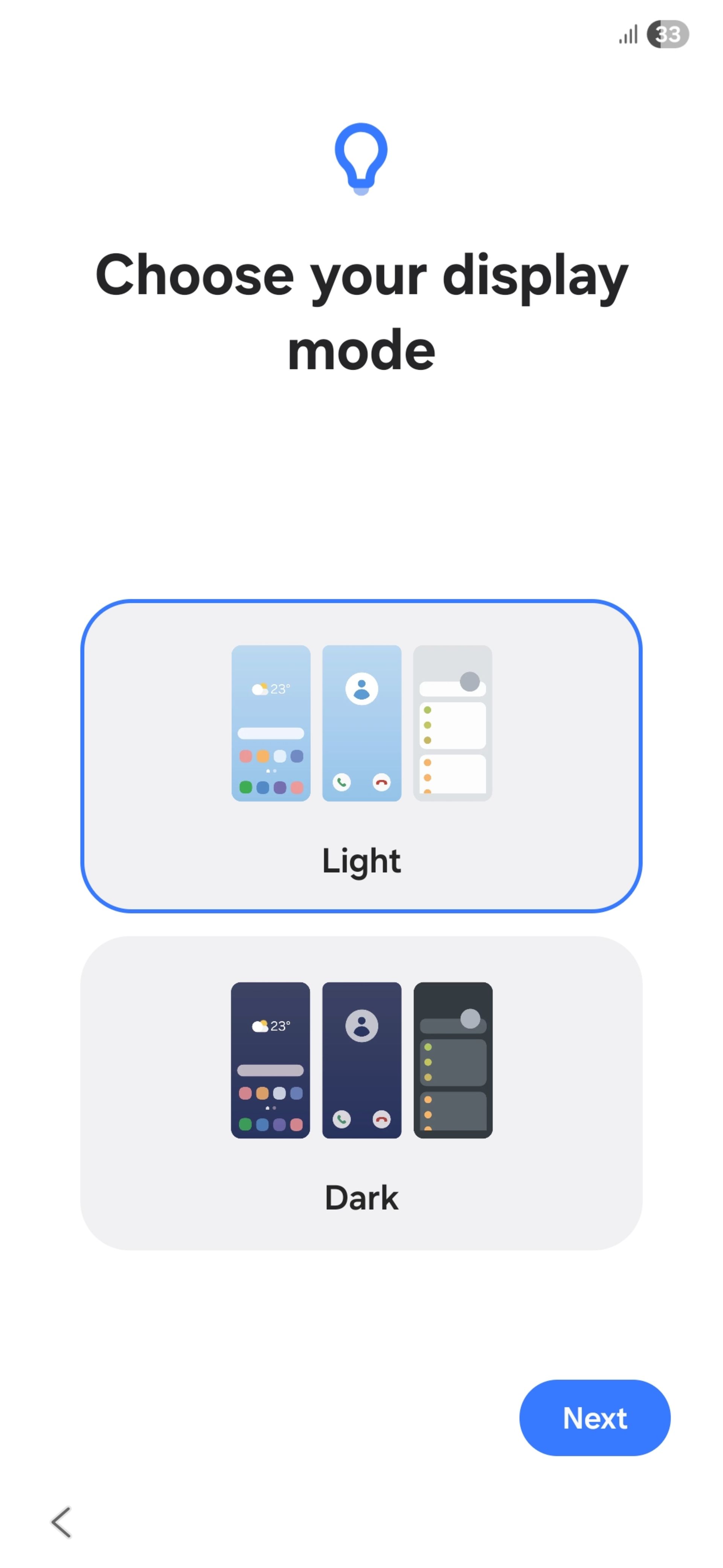 تنظیمات حالت تاریک و روشن گوشی سامسونگ