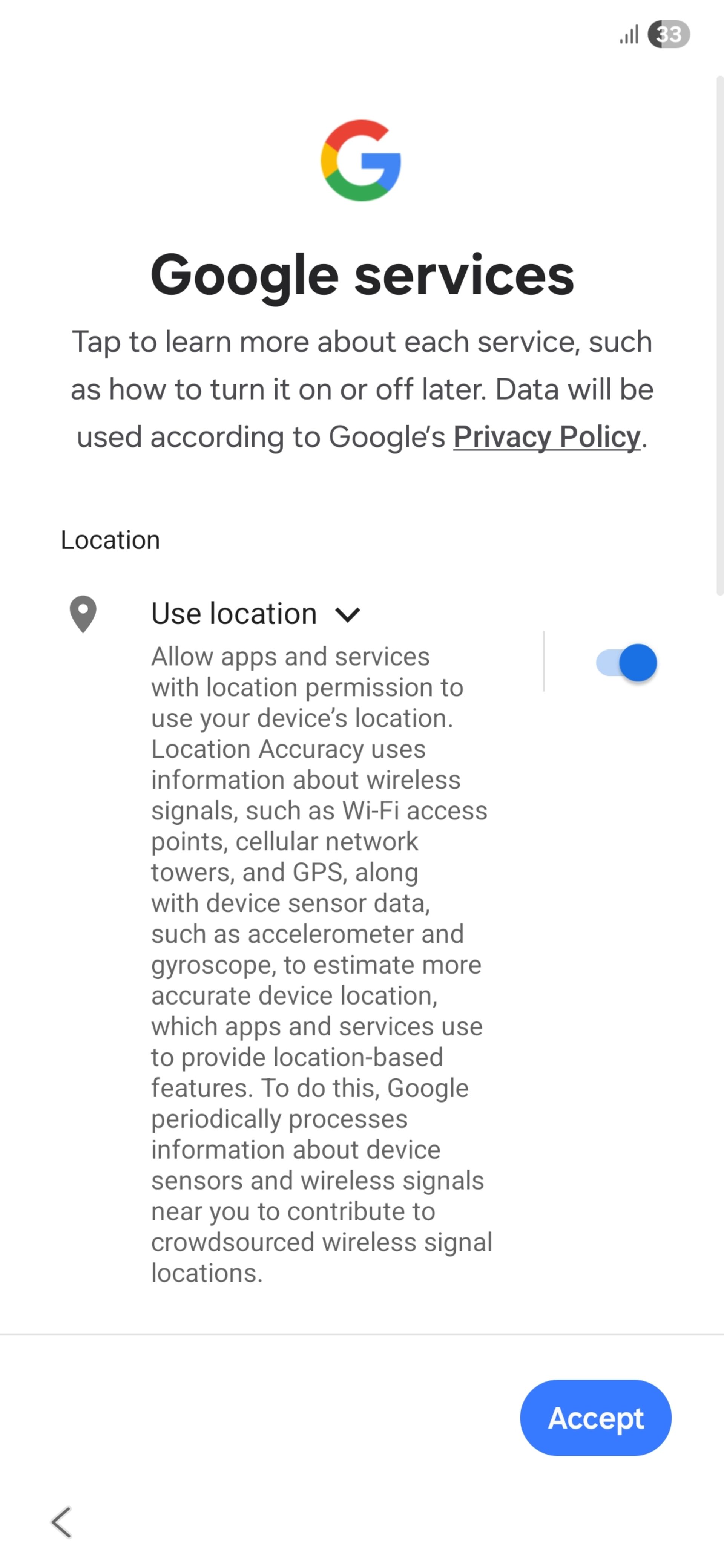 تنظیمات راه‌اندازی گوشی سامسونگ