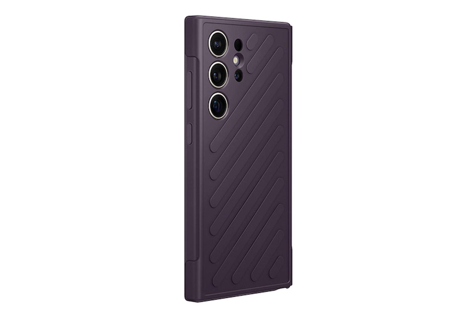 قاب گوشی سامسونگ Samsung Shield Case For Samsung Galaxy S24 Ultra رنگ بنفش نمای پشت و جانبی