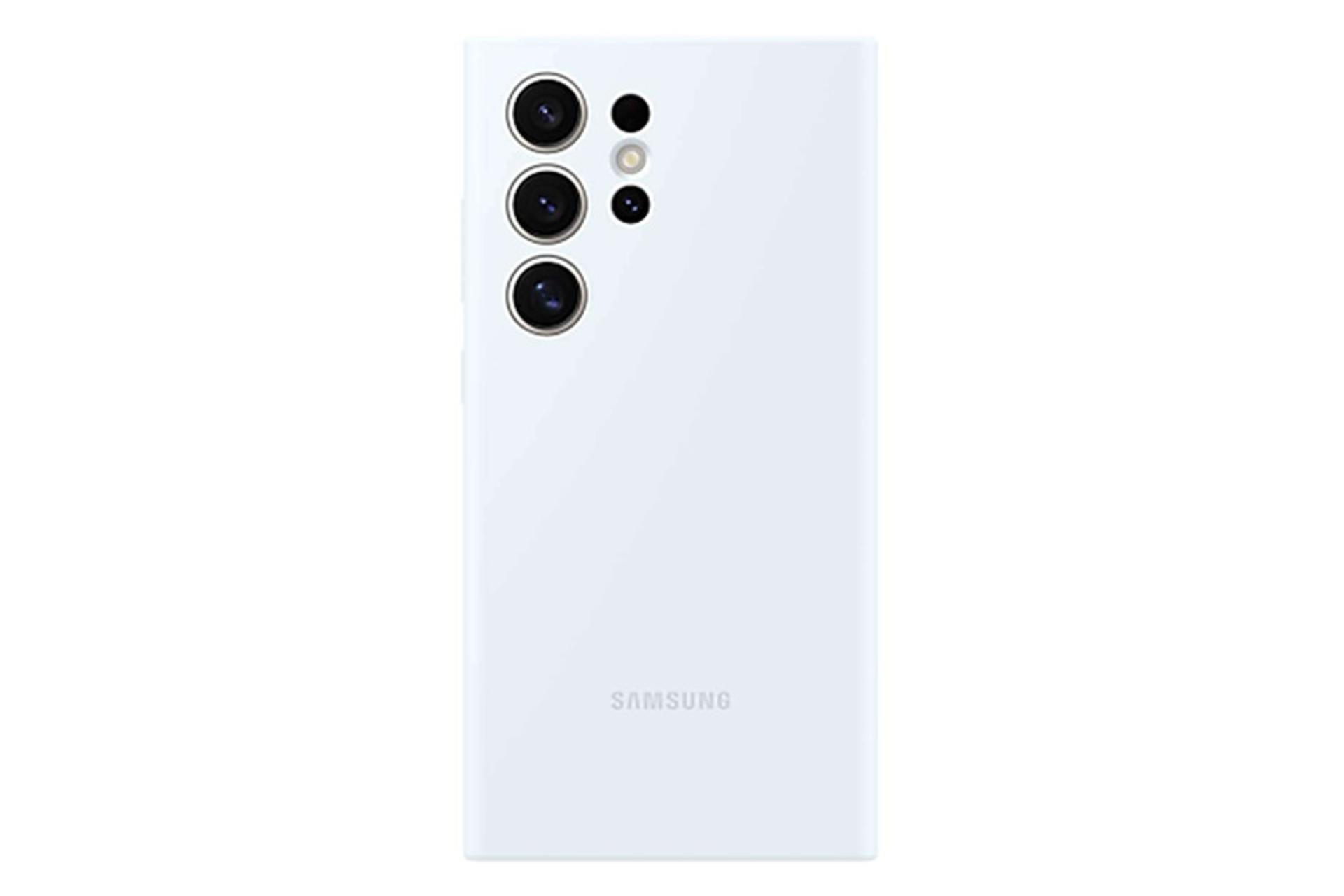 قاب گوشی سامسونگ Samsung Silicone For Samsung Galaxy S24 Ultra رنگ سفید