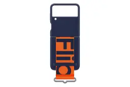 قاب گوشی سامسونگ Samsung Silicone For Samsung Galaxy Z Flip3 رنگ آبی نمای پشت