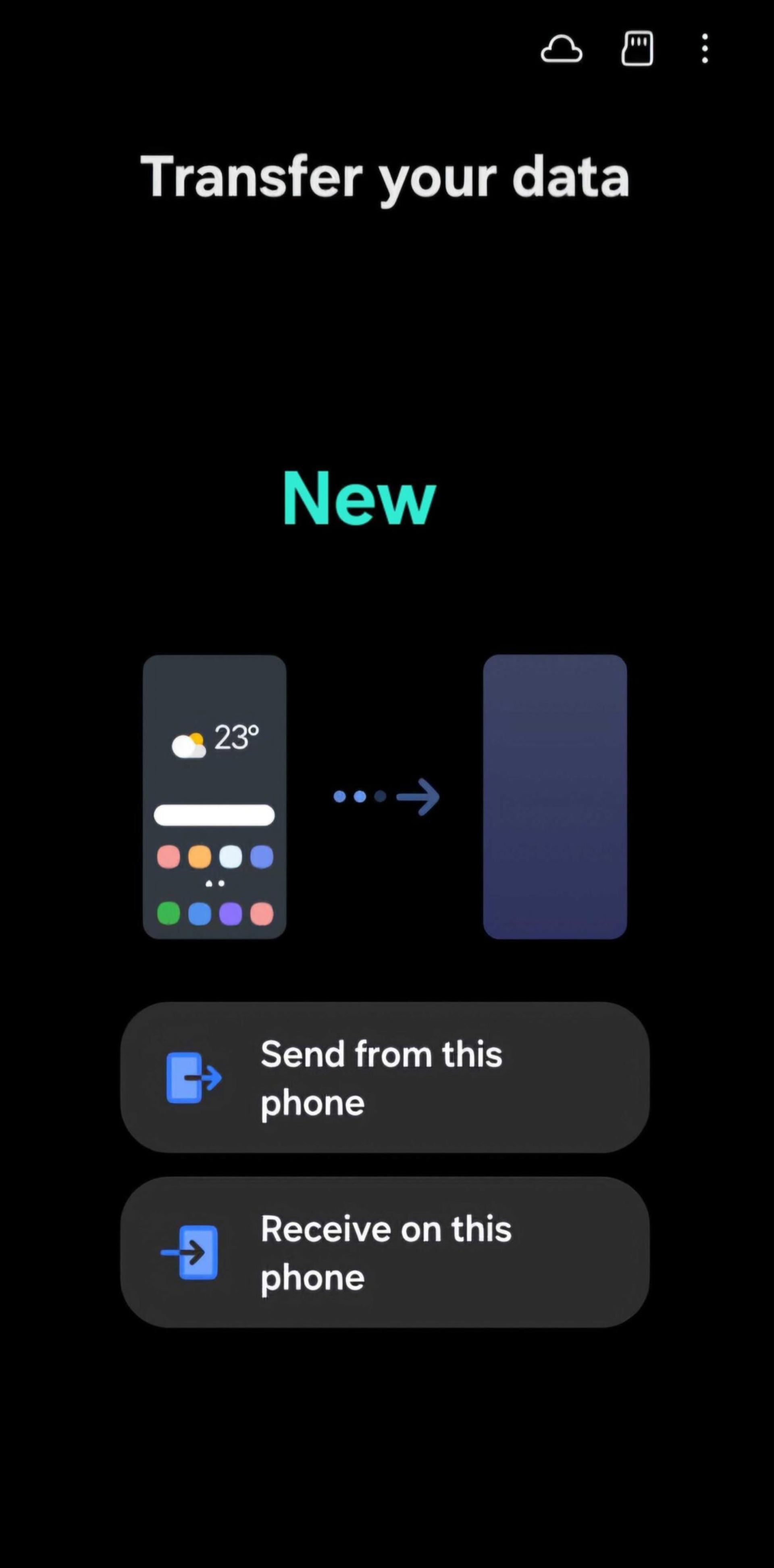 طراحی رابط کاربری اپلیکیشن Smart Switch سامسونگ در One UI 7.0