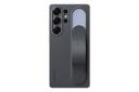 نمای پنل پشت قاب گوشی سامسونگ مدل Standing Grip مناسب سامسونگ Galaxy S25 Ultra با نمایش استند و دستگیره پشت کاور رنگ مشکی