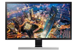 نمای جلو و لوگوی مانیتور سامسونگ 28 اینچ مدل U28E590D