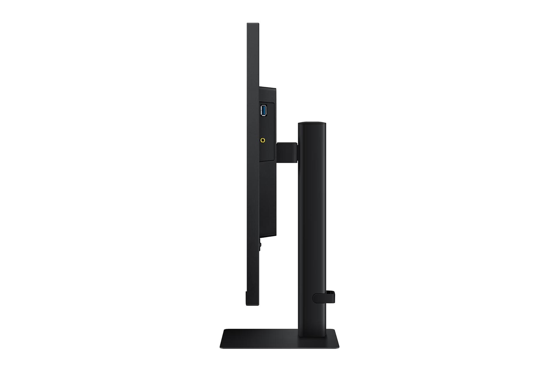 نمای کنار مانیتور سامسونگ 27 اینچ مدل ViewFinity S7 LS27D706EAMXUE