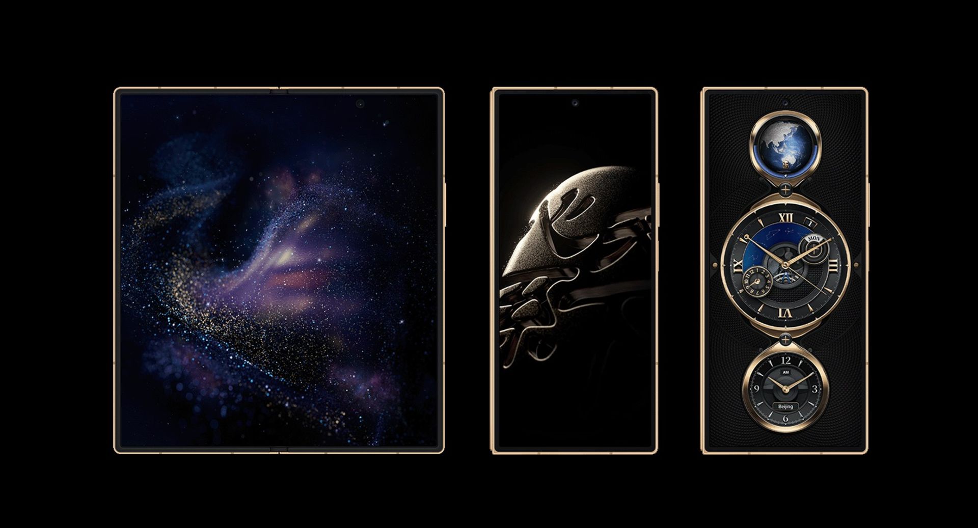 نمایشگر گوشی سامسونگ W26 در حالت تاشده و باز