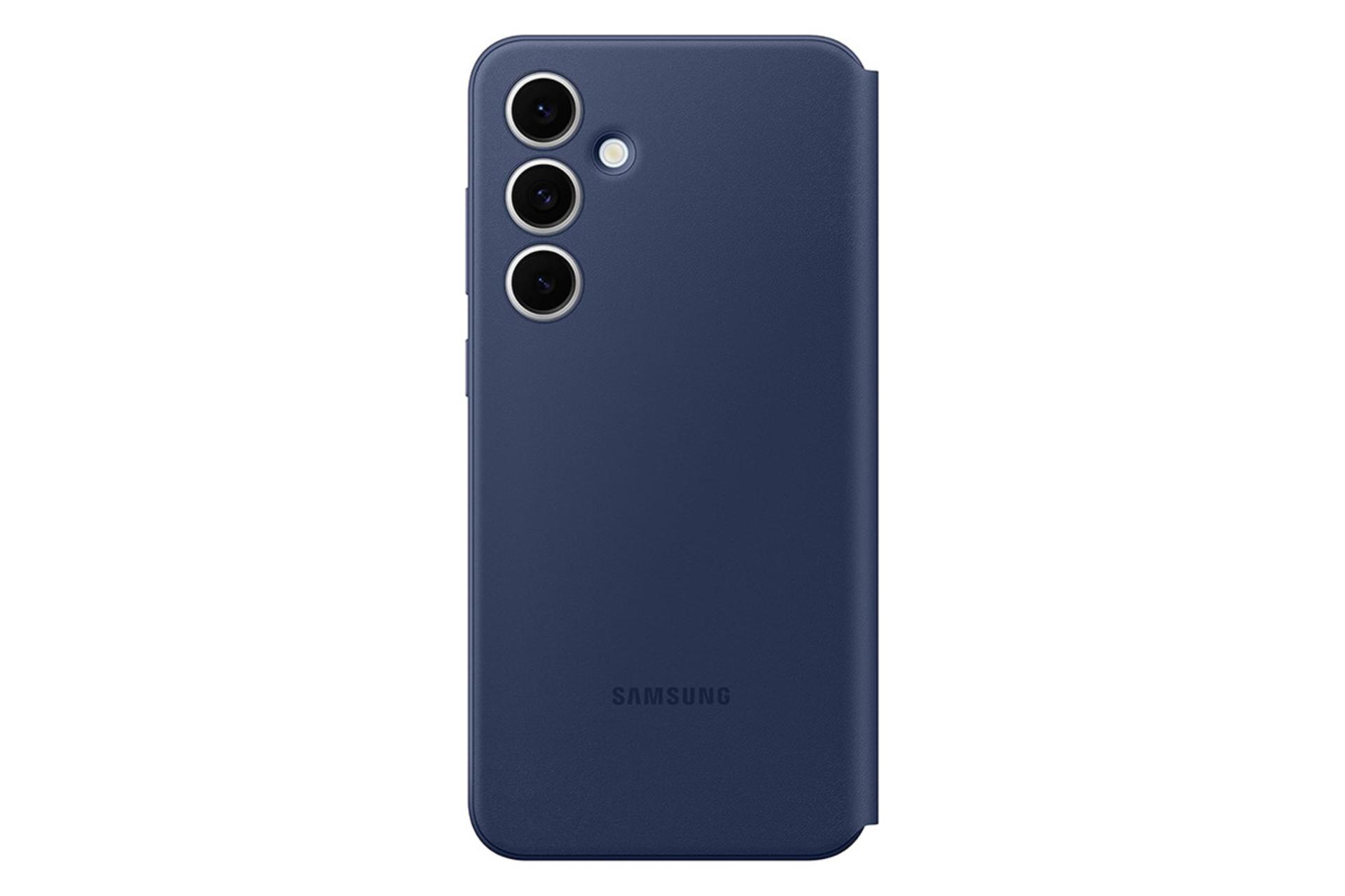 قاب گوشی سامسونگ Samsung Wallet Case For Samsung Galaxy S24 FE نمای پشت رنگ آبی