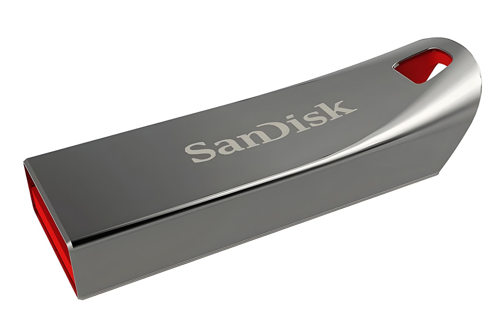 نمای کناری فلش مموری سن دیسک SanDisk Cruzer Force 16GB USB 2.0