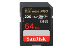کارت حافظه سن‌دیسک SanDisk Extreme PRO V30 SDXC Class 10 UHS-I U3 64GB 200MBps