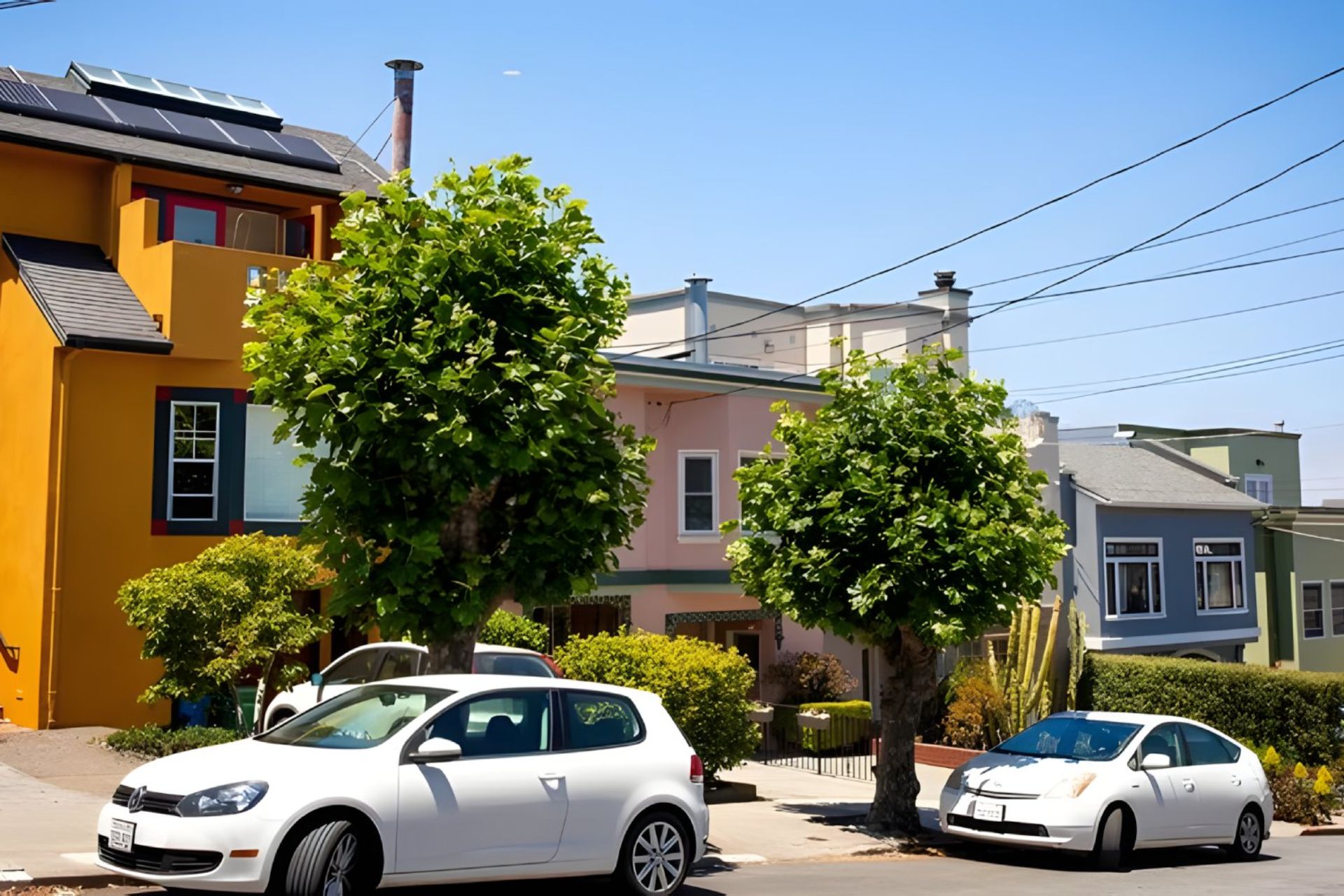 خودروهای پارک شده در سانفرانسیسکو