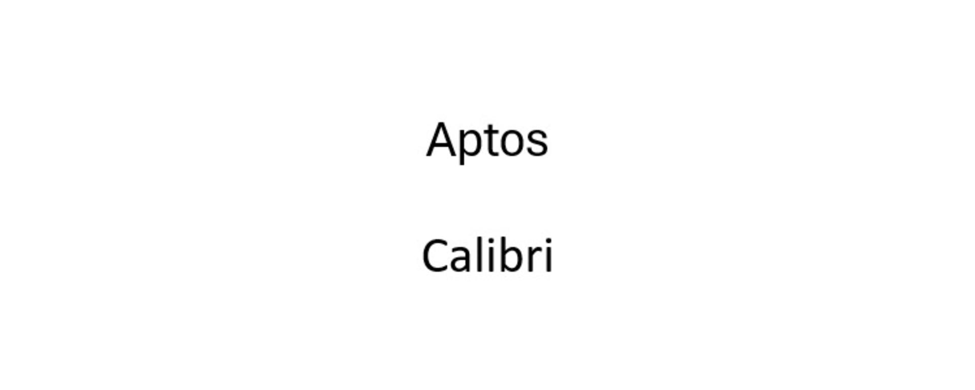 دو نوع فونت Sans-serif لاتین
