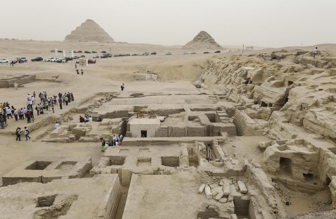 بقایای باستانی آرامگاه ۴۷۰۰ ساله در منطقه سقاره (Saqqara) مصر