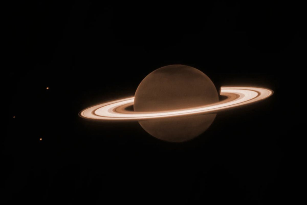 سیاره زحل از نگاه تلسکوپ فضایی جیمز وب