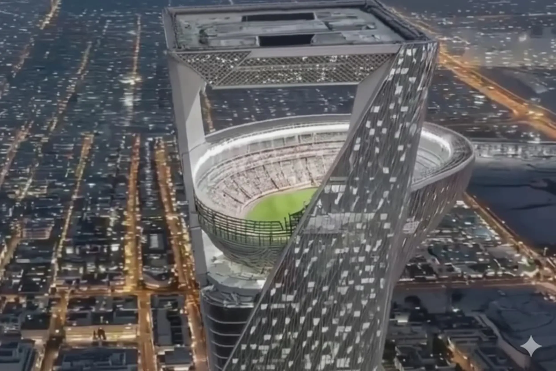 استادیوم هوایی بالای آسمان‌خراش