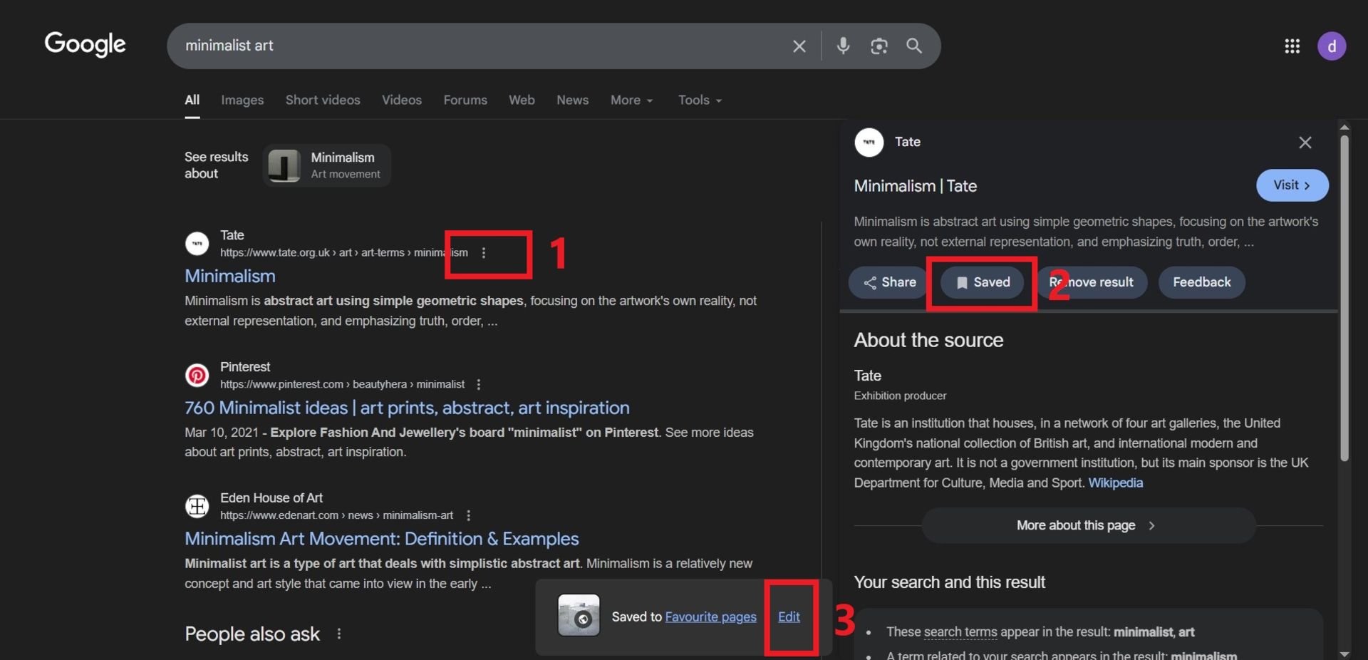ذخیره کردن صفحات وب گوگل 
