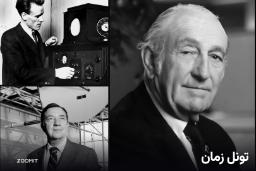 پرتره‌ی چند مرد و دانشمند در حال کار با تجهیزات علمی