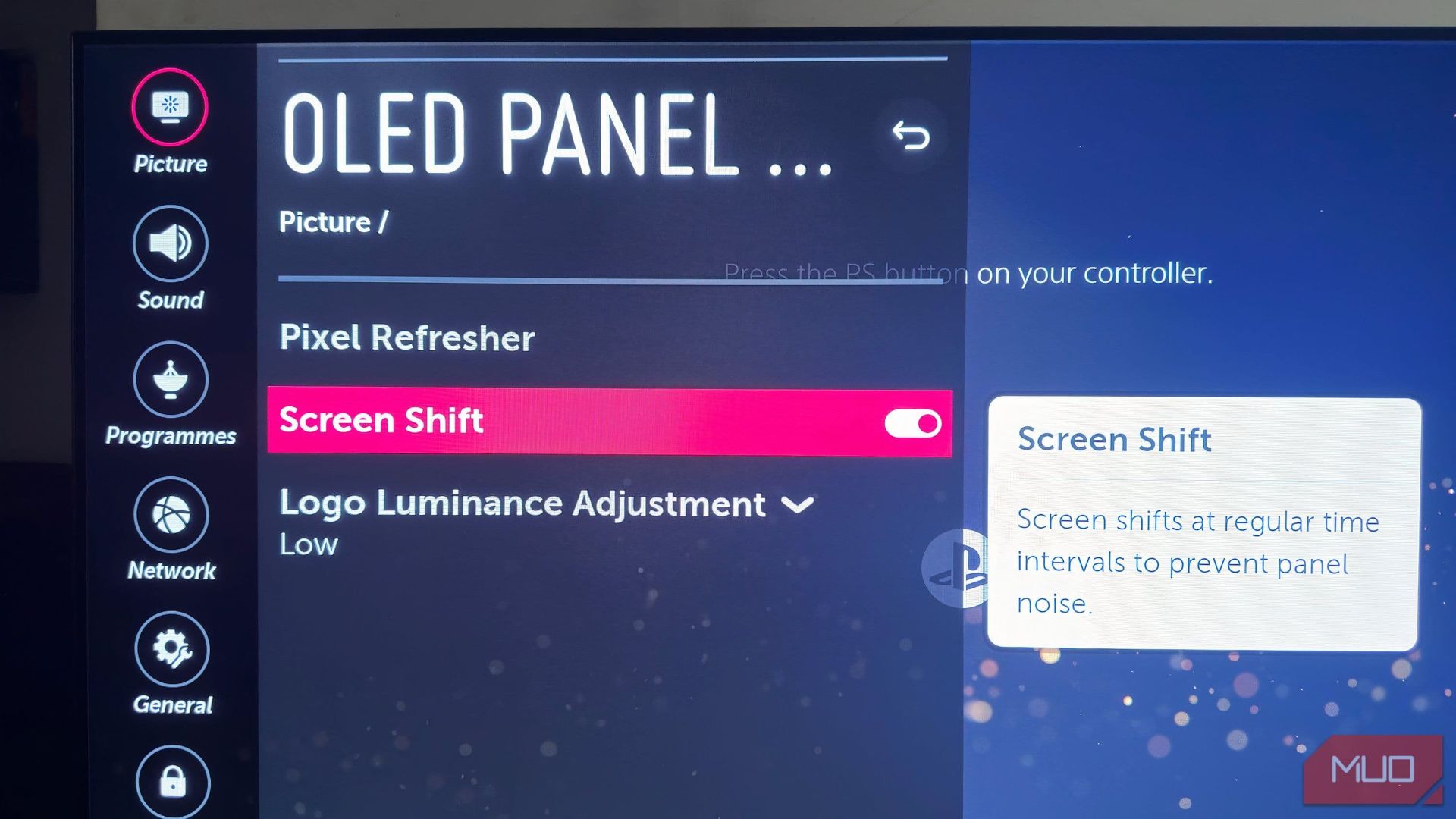 فعال کردن قابلیت Screen Shift در تلویزیون ال جی 