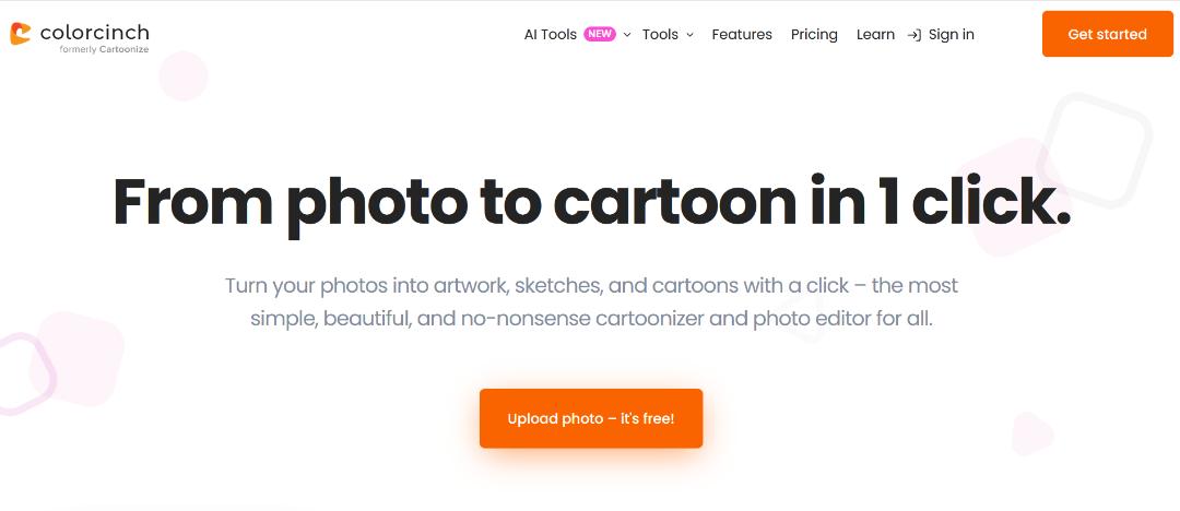 ابزار آنلاین Cartoonize.net