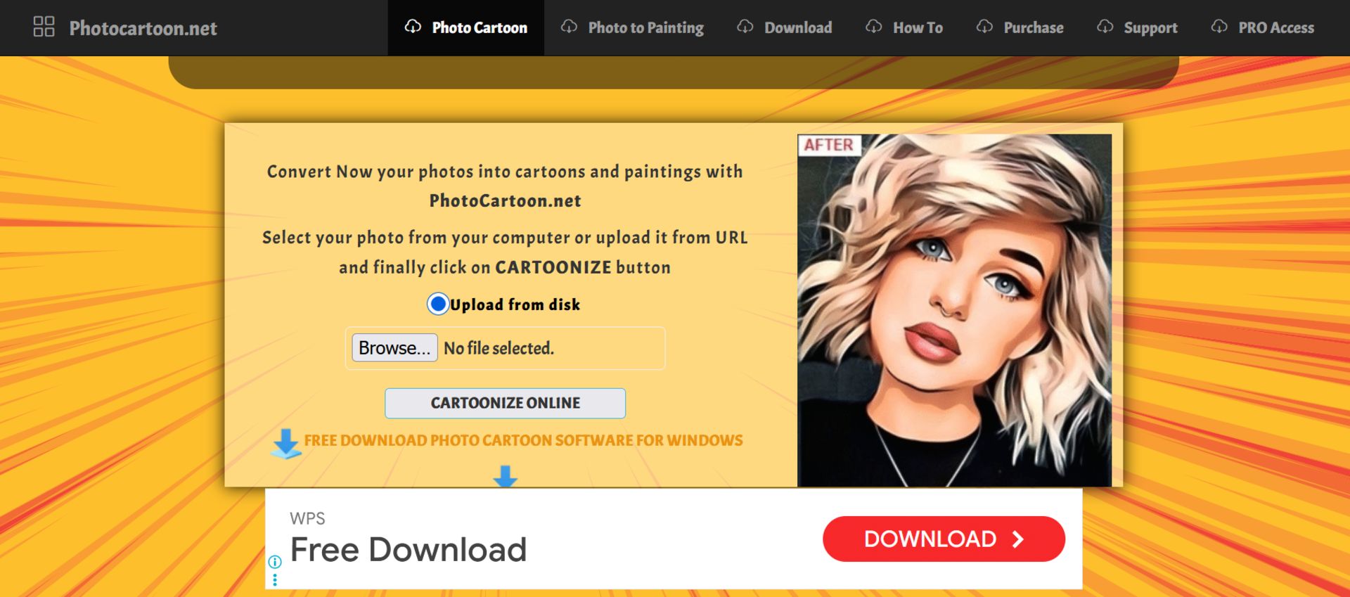 نرم‌افزار PhotoCartoon.net Desktop