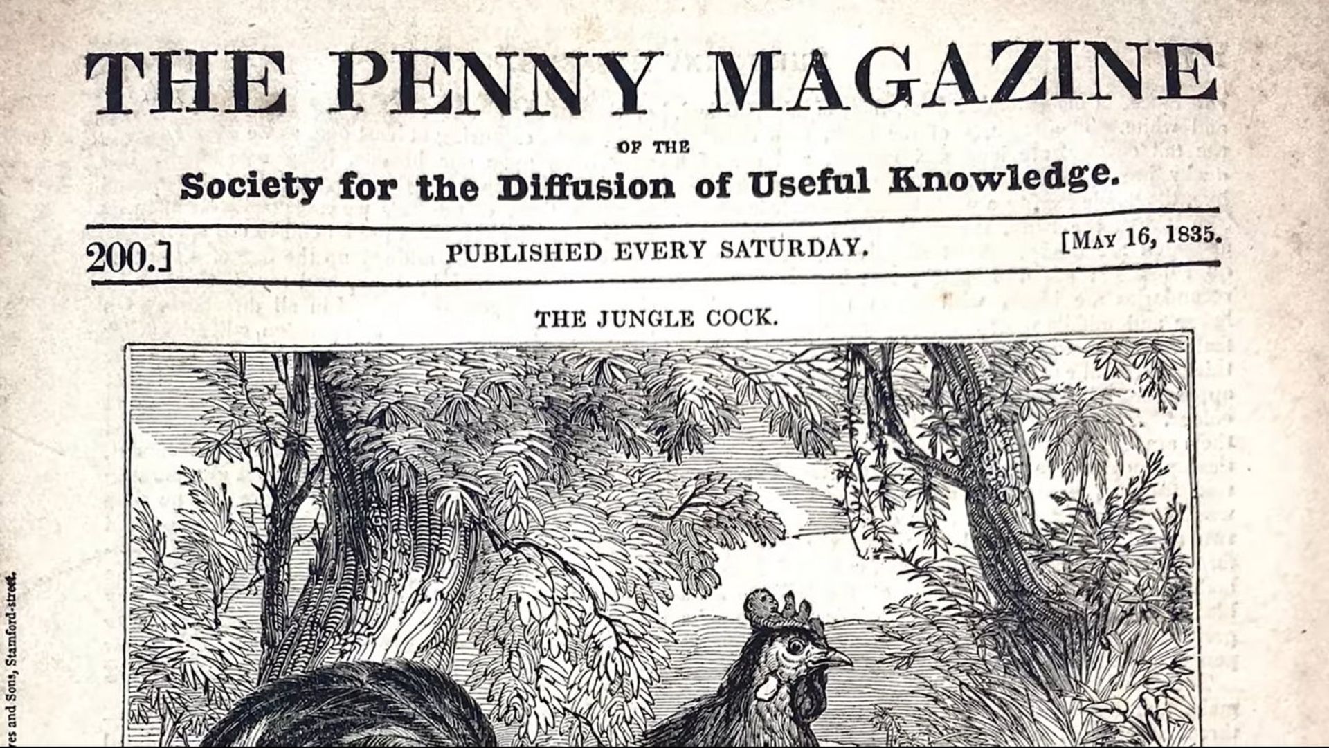مجله قدیمی The Penny Magazine 