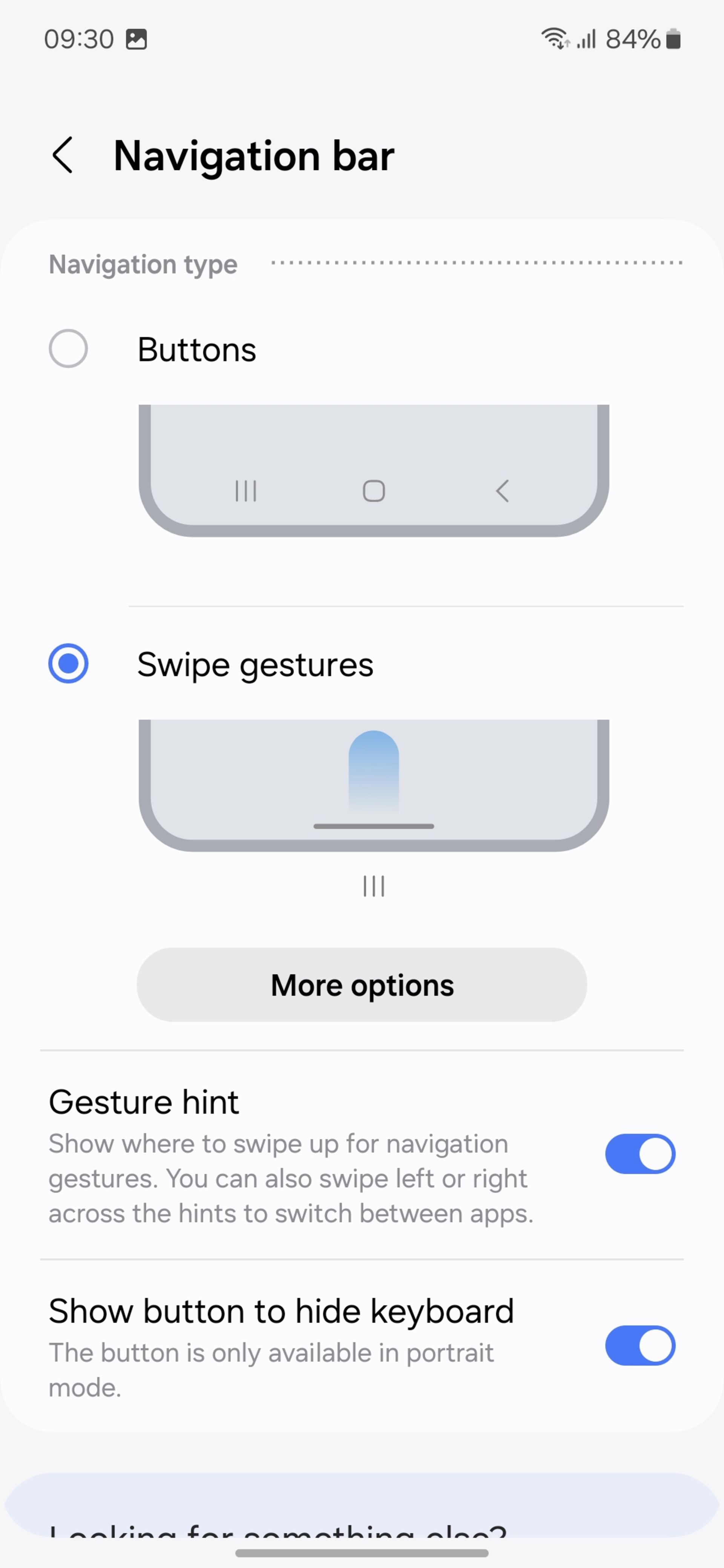 One UI 6.1 navigation bar