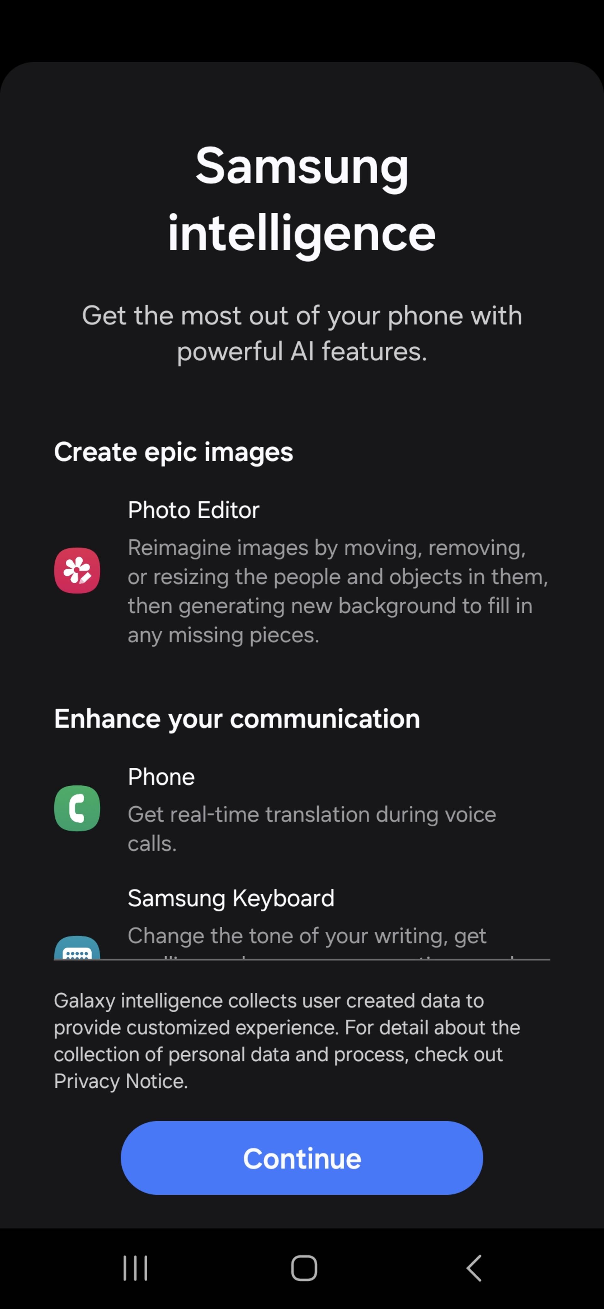 One UI 6.1 samsung intelligence