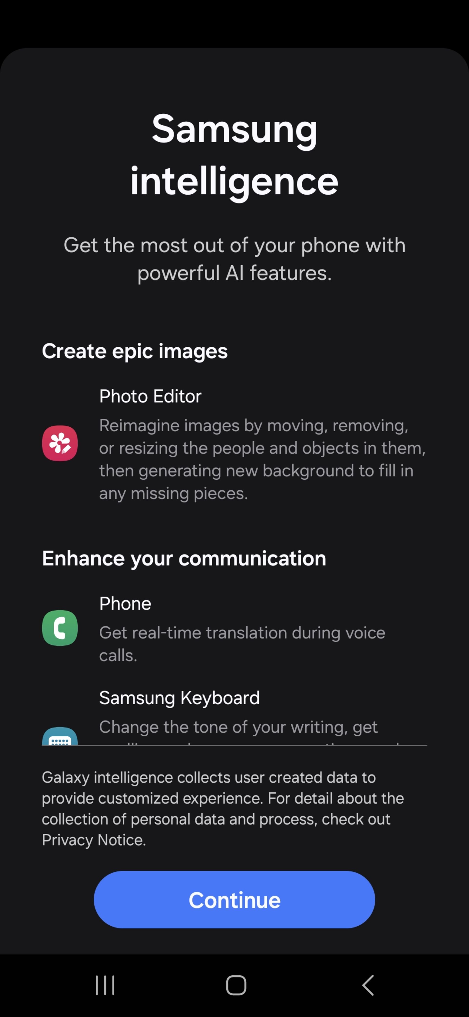 One UI 6.1 samsung intelligence