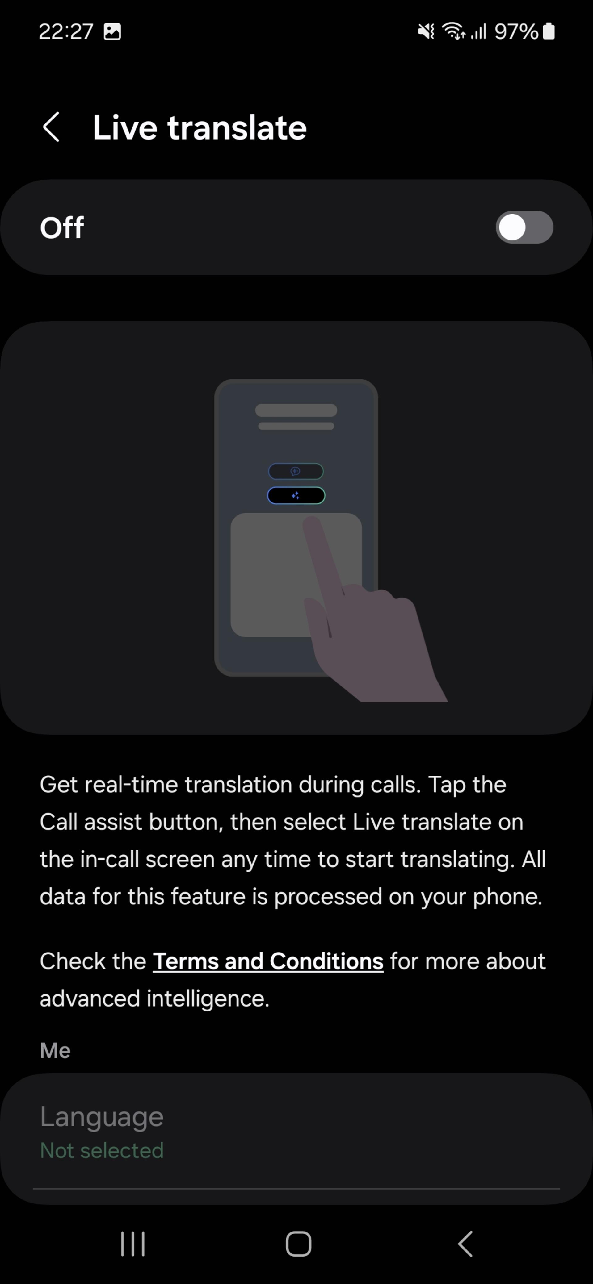Galaxy AI Live Translate