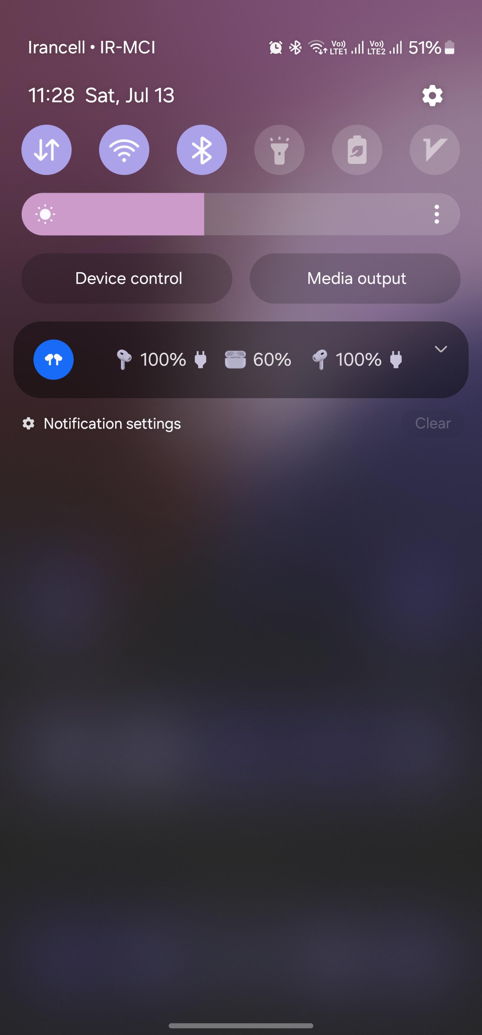 نوتیفیکیشن برنامه CAPod 